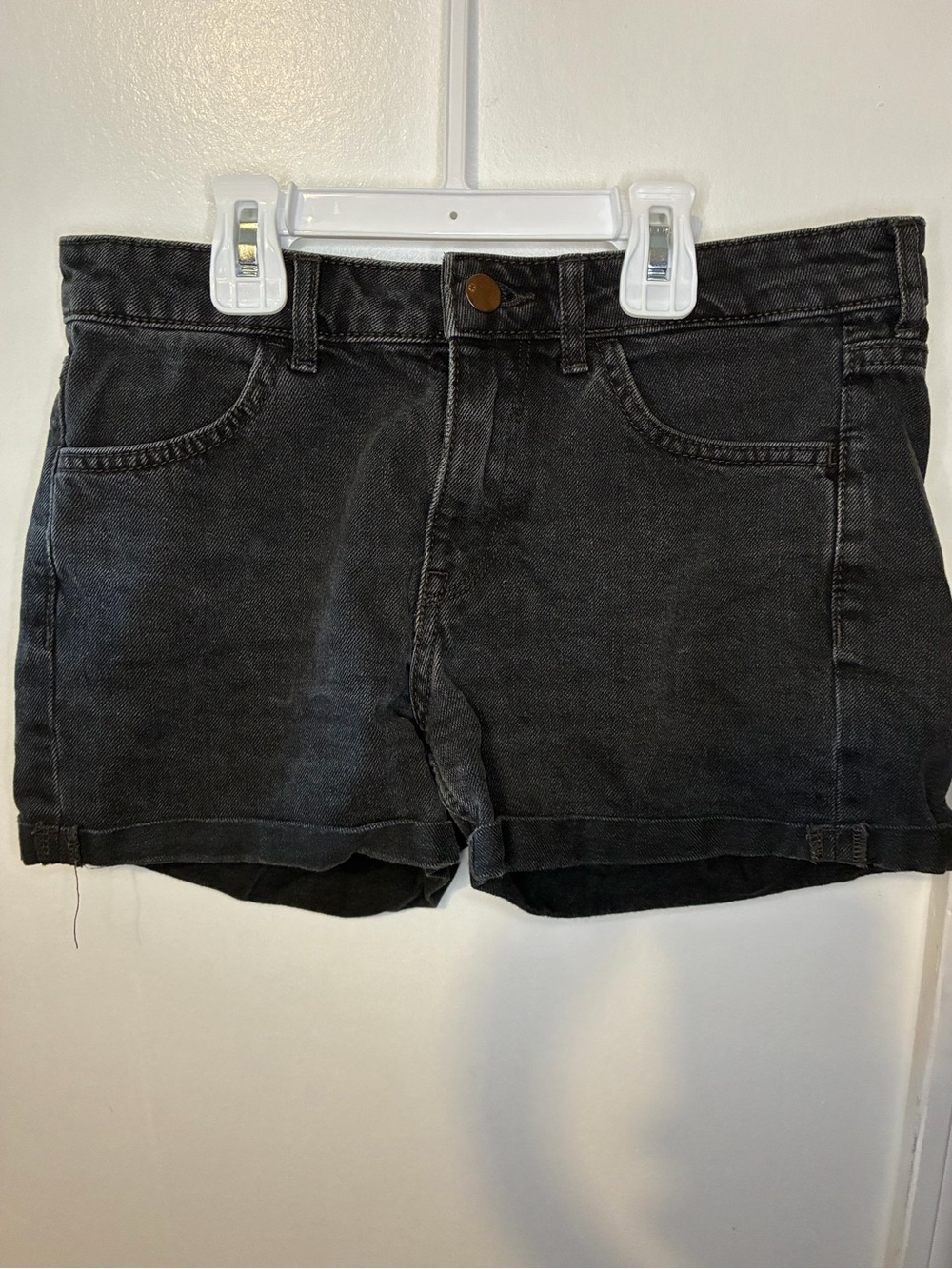 Women's Black Denim Shorts